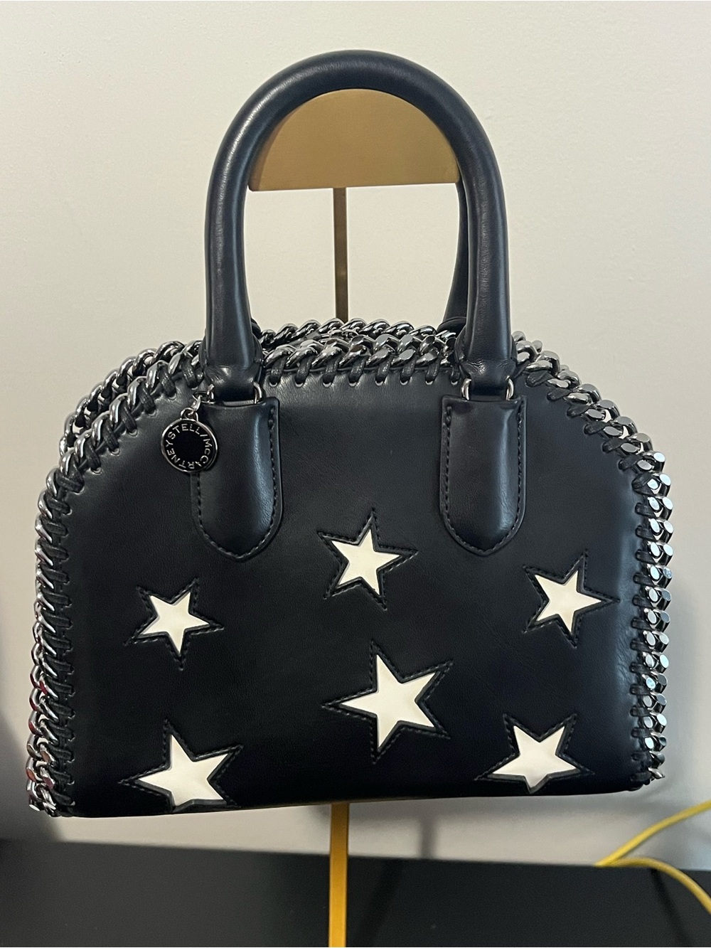 Stella McCartney Falabella Box Bag with White Stars - Picture 3 of 15